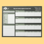Body Madness Personal Trainer Workout Log Notepad notepads