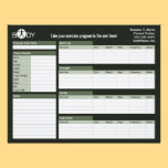 Body Madness Personal Trainer Workout Log Sheets letterhead