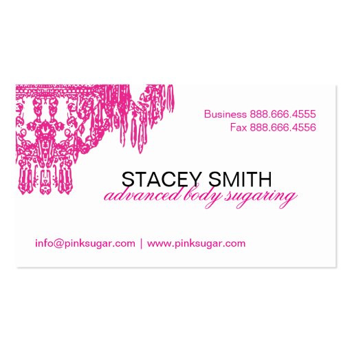 Body Sugaring Business Card (back side)
