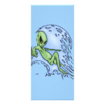 Body Surfing Alien Rack Card Body Surfing Alien Rack Card