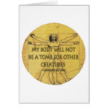 Body Tomb Greeting Card