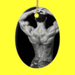 Bodybuidler Back Ornament ornaments