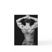 Bodybuilder Back Note Card
