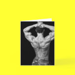 Bodybuilder Back Note Card