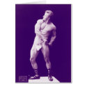 Bodybuilder, Humorous Vintage Photo cards by lightetchings Bodybuilder, Humorous Vintage Photo cards