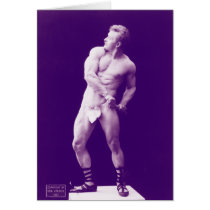 Bodybuilder, Humorous Vintage Photo cards