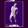 Bodybuilder, Humorous Vintage Photo Greeting Cards