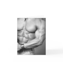 Bodybuilder Torso Notecard