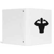 Bodybuilding muscles 3 ring binder