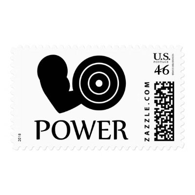 bodybuilding power postage stamp by Tomaniac