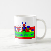 Boegely's Friends - Bøgelys Venner mugs by lonvig Boegely's Friends - Bøgelys Venner mugs