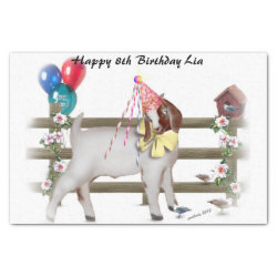 Boer Goat Birthday Party Tissue Paper 10