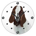 Boer Goat Painting  Wall Clock