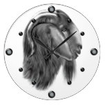 Boer Goat Sketch  Wall Clock