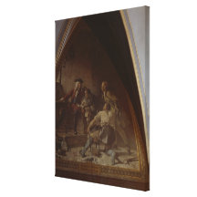 Boettger shows August the Strong the Secret Stretched Canvas Print