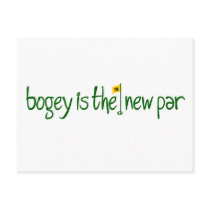 Bogey Is The New Par postcards