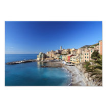 Bogliasco overview, Italy Photo Print