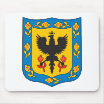 Bogota Colombia Coat of Arms mousepads