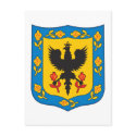 Bogota Colombia Coat of Arms postcards by FlagTshirts Bogota Colombia Coat of Arms postcards