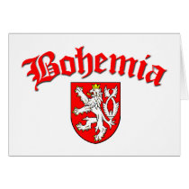 Bohemia Flag 1 (w/inscription) cards