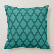 Bohemian Blues Throw Pillows