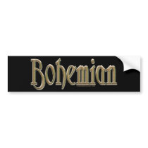Bohemian Bumper Sticker bumper stickers