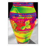 Bohemian Glass with Flower Pattern, Stylised (1) Greeting Card