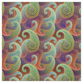 Bohemian Paisley Timeless Pattern Fabric