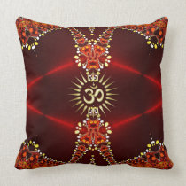 Bohemian Passion OM Deep Red Cushion / Pillow pillows