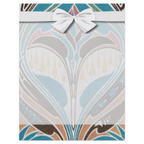 boho art nouveau chic abstract design flyer