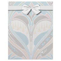 boho art nouveau chic abstract design letterhead