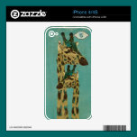 Boho Blue Giraffes  Monogram Skin skins