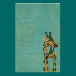 Boho Blue Giraffes  Stationery stationery