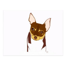 Boho Chihuahua Postcards