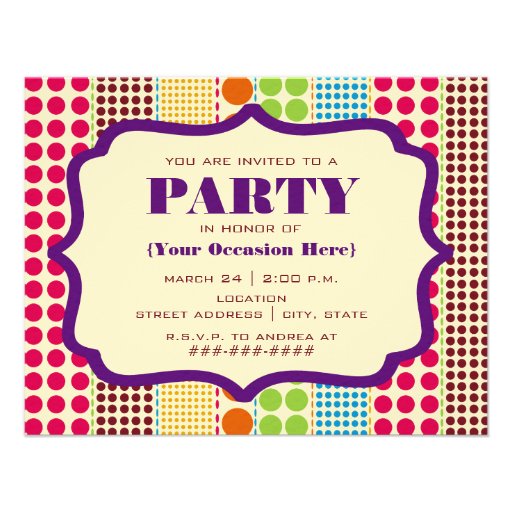 Boho Dots Party Invitation