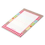 Boho Dots Personalized Notepad