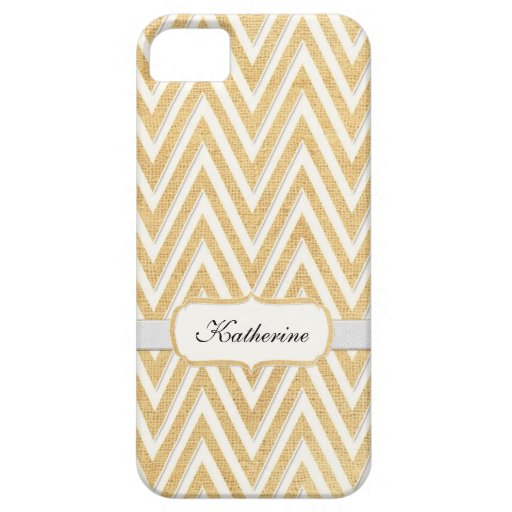 BOHO Faux Burlap n Lace Chevron modern mod style iPhone 5 Cases