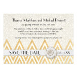 BOHO Faux Burlap n Lace gypsy modern mod style Invitations