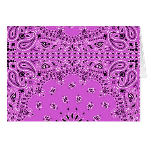 Boho Lilac Paisley Western Bandana Scarf Hippie Card Zazzle
