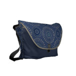 Boho Medallian Messenger Bag - Blue