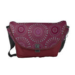 Boho Medallian Messenger Bag - Bordeaux