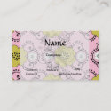 boho shabby chic damask green and pink floral