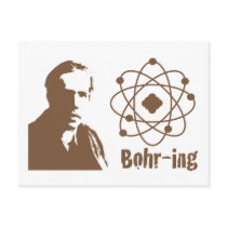 Bohr-ing Post Card