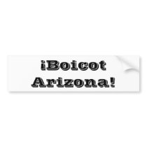 Boicot Arizona Bumper Sticker
