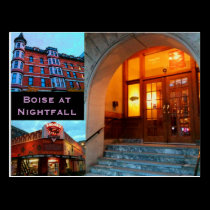 Boise at Nightfall Postcard postcards