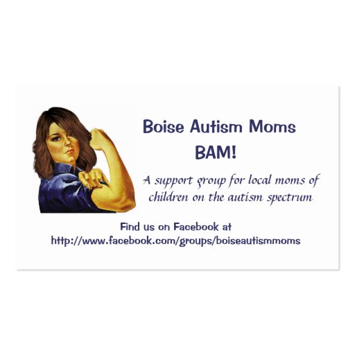 Boise Autism Moms Business Cards