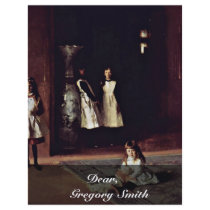 Boit Daughters By Sargent John Singer Personalized Flyer