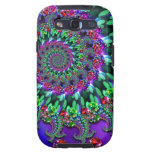 Bokeh Fractal Purple Terquoise Samsung Galaxy SIII Cover
