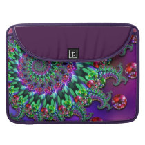Bokeh Fractal Purple Turquoise Sleeves For MacBook Pro