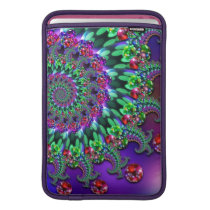Bokeh Fractal Purple Turquoise MacBook Sleeve